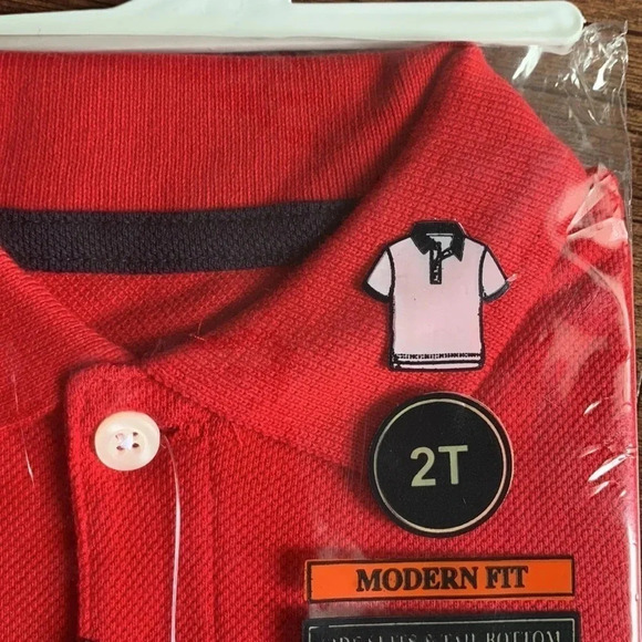 US Polo Toddler School Uniform Polo Shirt Red - Picture 5 of 6